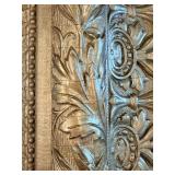 Pollock-Style Abstract Drip Expressionist Painting in Ornate Gold Frame #13