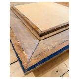 Pollock-Style Abstract Drip Expressionist Painting in Ornate Gold Frame #13