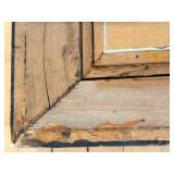 Pollock-Style Abstract Drip Expressionist Painting in Ornate Gold Frame #13