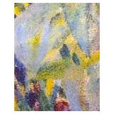 Framed Klimt Reproduction Canvas: Farm Garden with Sunflowers