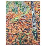 Gustav Klimt Birch Forest Canvas Reproduction: Farmhouse with Birch Trees