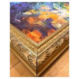 Leonid Afremov Daisy Bouquet Palette Knife Print on Canvas Framed Reproduction