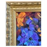 Leonid Afremov Daisy Bouquet Palette Knife Print on Canvas Framed Reproduction
