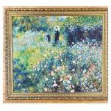 Renoir Reproduction & Woman With A Parasol In A Garden