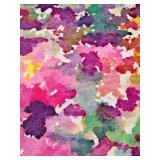 Jacques Maldonado Abstract Floral Painting with Gold Frame - Reproduction on Canvas