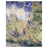 Monet Poplars on the Epte Canvas Reproduction