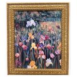 Framed Canvas Reproduction: Iris Forever by Leon Roulette