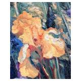 Framed Canvas Reproduction: Iris Forever by Leon Roulette