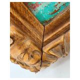 Reproduction of Abstract Expressionist Painting by Spoz in Ornate Gold Frame