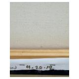 Reproduction of Abstract Expressionist Painting by Spoz in Ornate Gold Frame