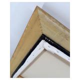 Reproduction of Abstract Expressionist Painting by Spoz in Ornate Gold Frame