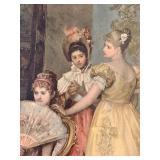 Francesco Beda "The Chess Game" Reproduction & Gilded Frame