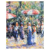 Thomas Kinkade Paris - City of Lights - Reproduction Painting in Gold Frame