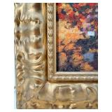 Thomas Kinkade Paris - City of Lights - Reproduction Painting in Gold Frame