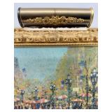 Thomas Kinkade Paris - City of Lights - Reproduction Painting in Gold Frame