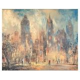 Sunday Afternoon Impressionist Cityscape Reproduction by Jack Laycox