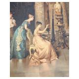 Framed Print After "The Young Model" - Francesco Beda Reproduction