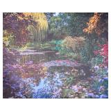 Claude Monet Water Lilies Reproduction on Canvas in Gilt Frame