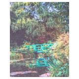 Claude Monet Water Lilies Reproduction on Canvas in Gilt Frame