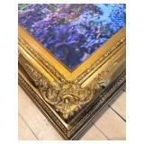 Claude Monet Water Lilies Reproduction on Canvas in Gilt Frame