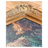 Claude Monet Water Lilies Reproduction on Canvas in Gilt Frame
