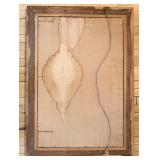 Oil Landscape Reproduction Painting In Ornate Gilt Frame With Crackled Surface