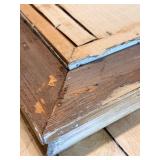 Oil Landscape Reproduction Painting In Ornate Gilt Frame With Crackled Surface