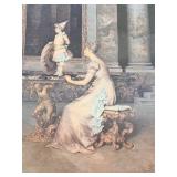 Francesco Beda "The Young Model" Reproduction On Canvas