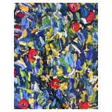 Gustav Klimt Apple Tree I Reproduction On Canvas & Ornate Gold Frame