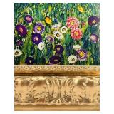 Gustav Klimt Apple Tree I Reproduction On Canvas & Ornate Gold Frame