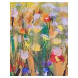 Framed Canvas Print: A Red Poppy Field In Summer by Valery Rybakow