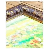 Framed Canvas Print: A Red Poppy Field In Summer by Valery Rybakow