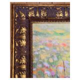 Framed Canvas Print: A Red Poppy Field In Summer by Valery Rybakow