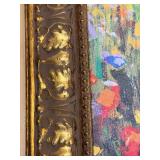 Framed Canvas Print: A Red Poppy Field In Summer by Valery Rybakow