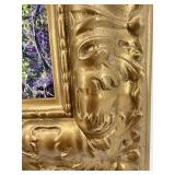 Framed Impressionist Landscape with Purple & Green Foliage Reproduction