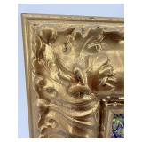 Framed Impressionist Landscape with Purple & Green Foliage Reproduction