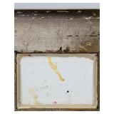 Framed Impressionist Landscape with Purple & Green Foliage Reproduction