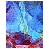 Vibrant Floral Impasto Painting on Canvas in Ornate Gold Frame