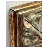 Vibrant Floral Impasto Painting on Canvas in Ornate Gold Frame