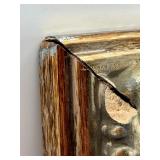 Vibrant Floral Impasto Painting on Canvas in Ornate Gold Frame