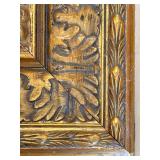 Gustav Klimt The Kiss Reproduction on Canvas in Ornate Gold Frame