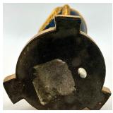 Vintage Quartz Mantel Clock & Brass Egg Box With Forget-Me-Not Book