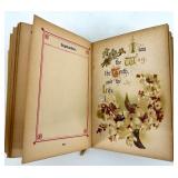 Vintage Quartz Mantel Clock & Brass Egg Box With Forget-Me-Not Book