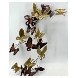 Metal Butterfly Garland & Gold Bronze Finish