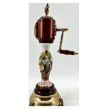 Antique Reuge Swiss Musical Movement Figurine on Brass Base