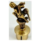 Antique Reuge Swiss Musical Movement Figurine on Brass Base