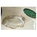 White Swan Ceramic Table Console Lamp With Winged Accent