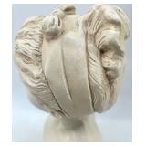 Pair of ABCO Hand-Painted Ceramic Busts Made in USA