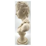 Pair of ABCO Hand-Painted Ceramic Busts Made in USA