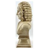 Bach Bust on Pedestal Ivory Sculpture